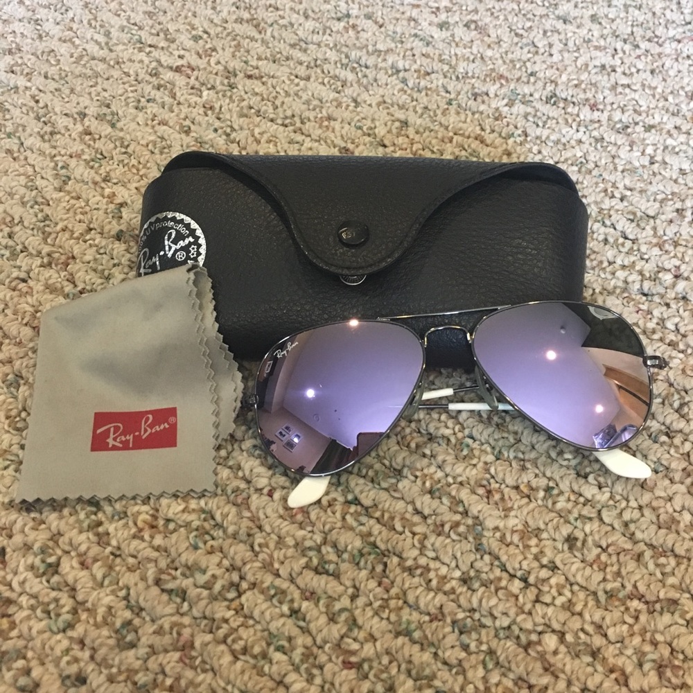 Purple Ray Ban Aviators